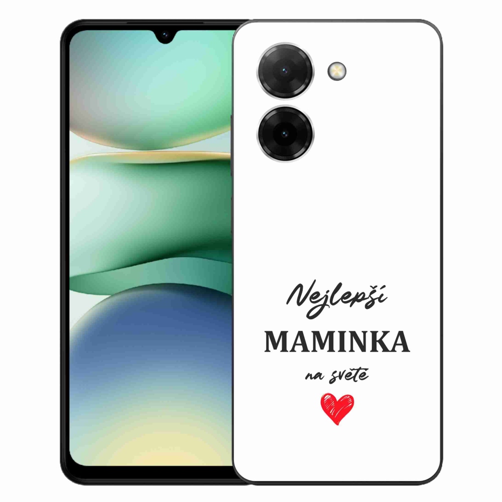 Gélový kryt mmCase na Xiaomi Redmi A5 (173.45x79.35x8.45mm) - najlepšia mamička 1 biele pozadie