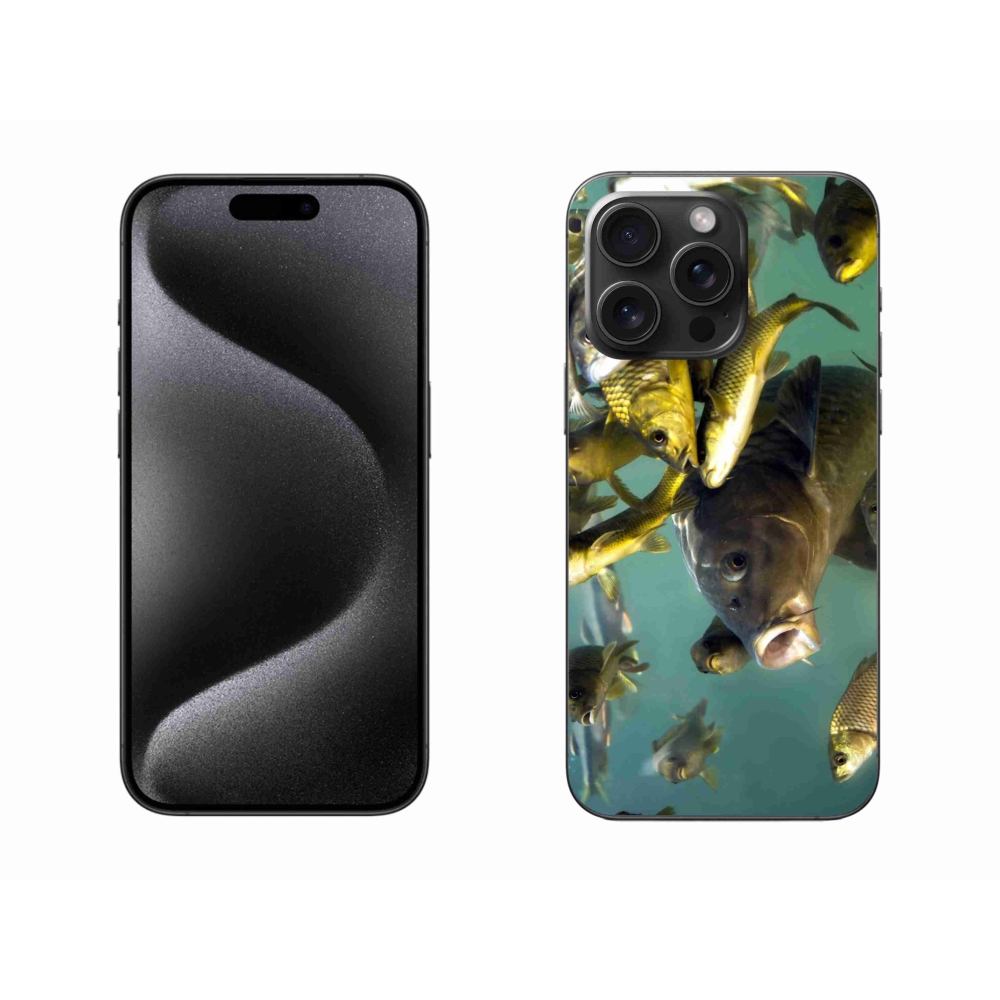 Gélový obal mmCase na iPhone 15 Pro Max - kŕdeľ rýb