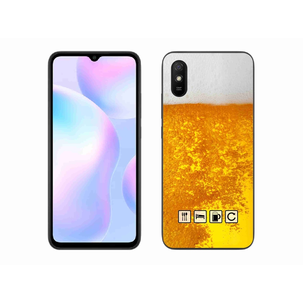 Gélový kryt mmCase na Xiaomi Redmi 9AT - pivný motív 3