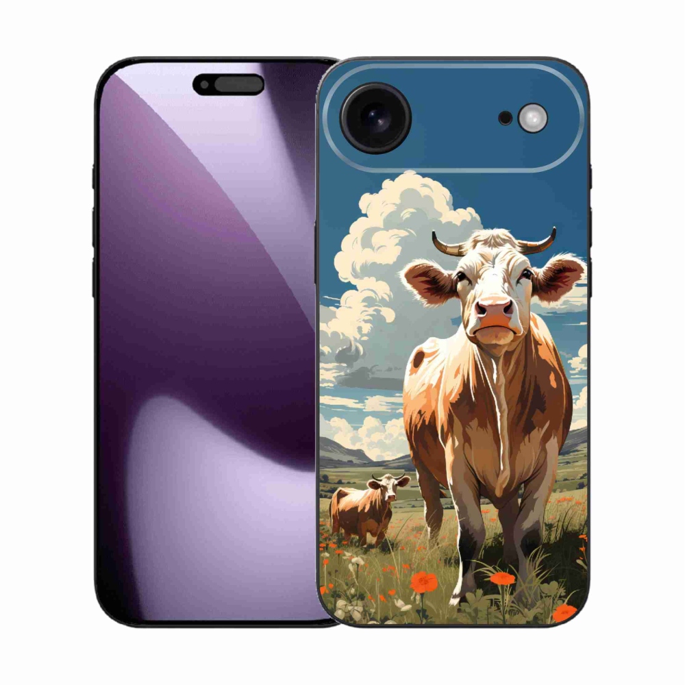 Gélový kryt mmCase na iPhone 17 Air - kravy na lúke