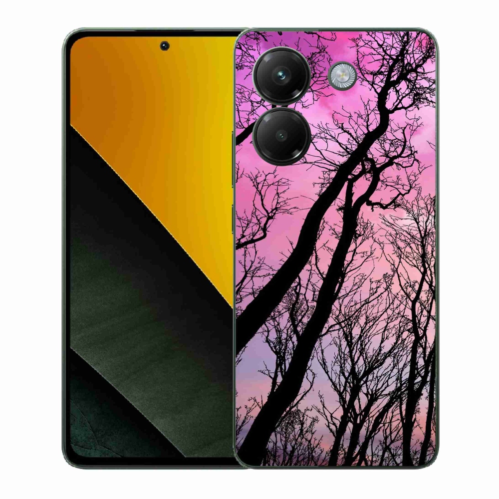 Gélový kryt mmCase na Xiaomi Poco M7 Pro 5G - opadané stromy