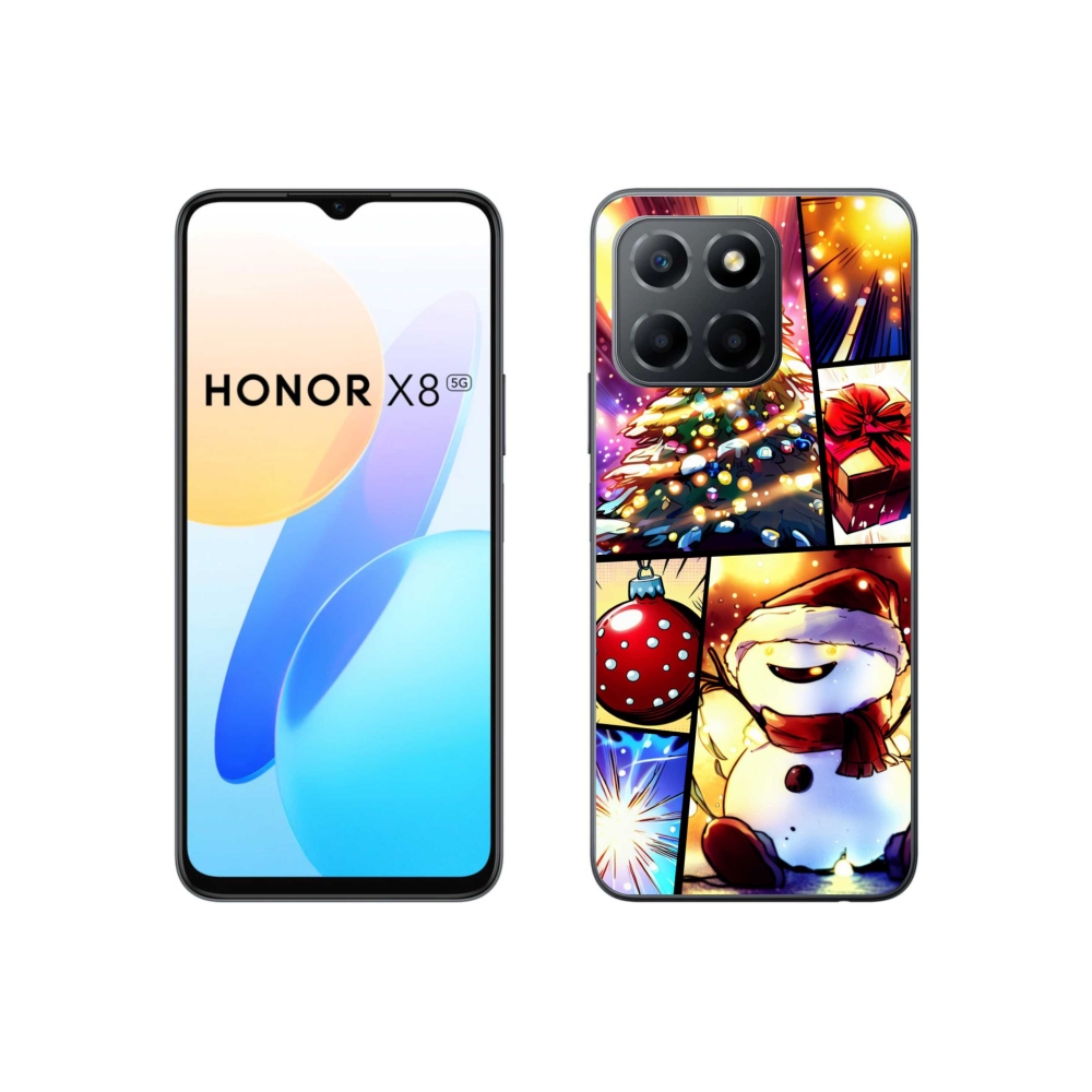 Gélový kryt mmCase na Honor X8 5G/70 Lite 5G - vianočné motívy 1