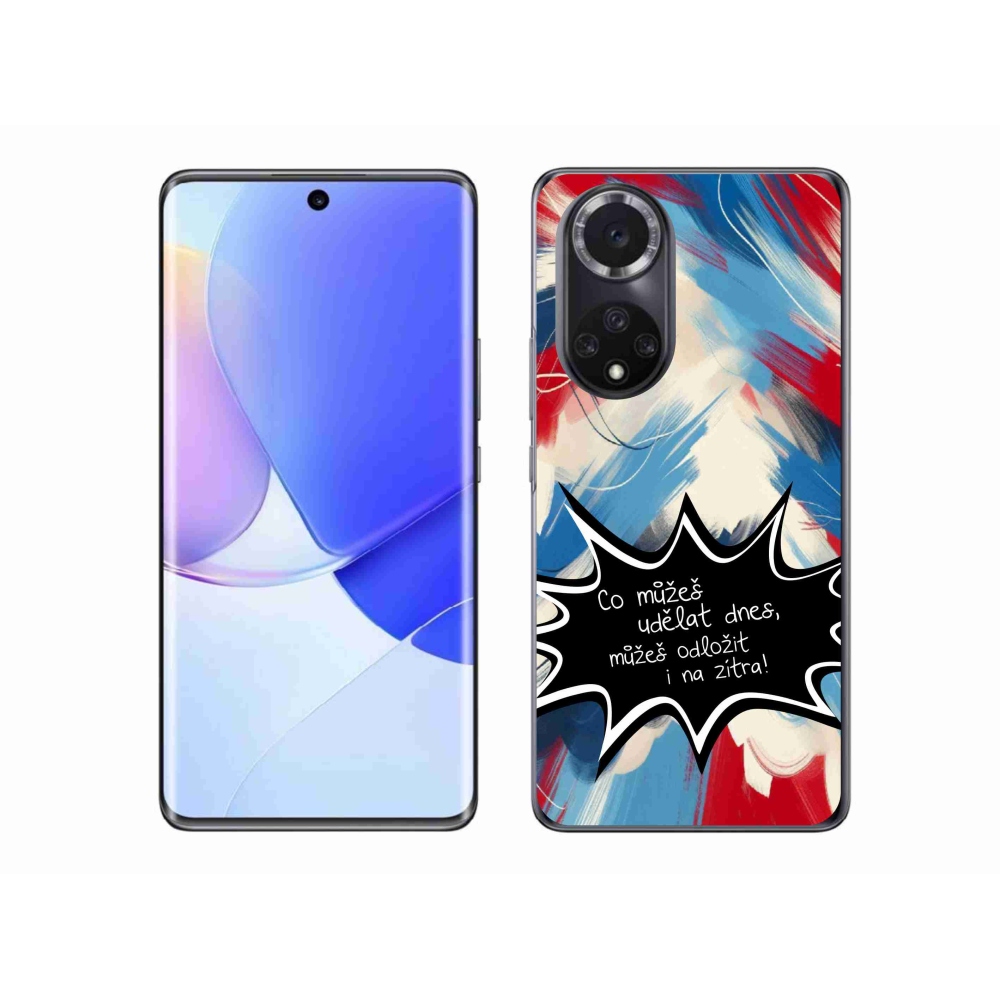 Gélový kryt mmCase na Honor 50 - vtipný text 9 čierne pozadie