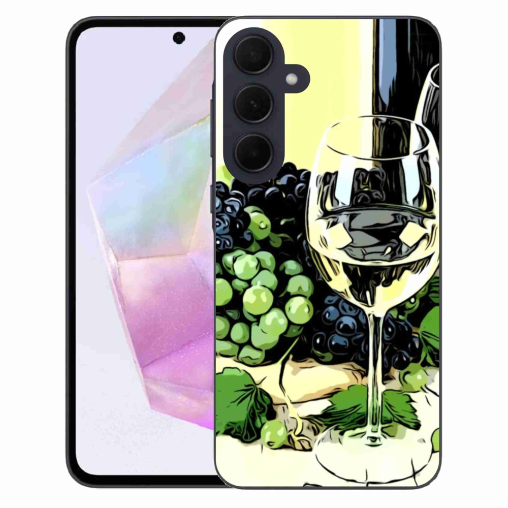 Gélový kryt mmCase na Samsung Galaxy A35 5G - pohár vína