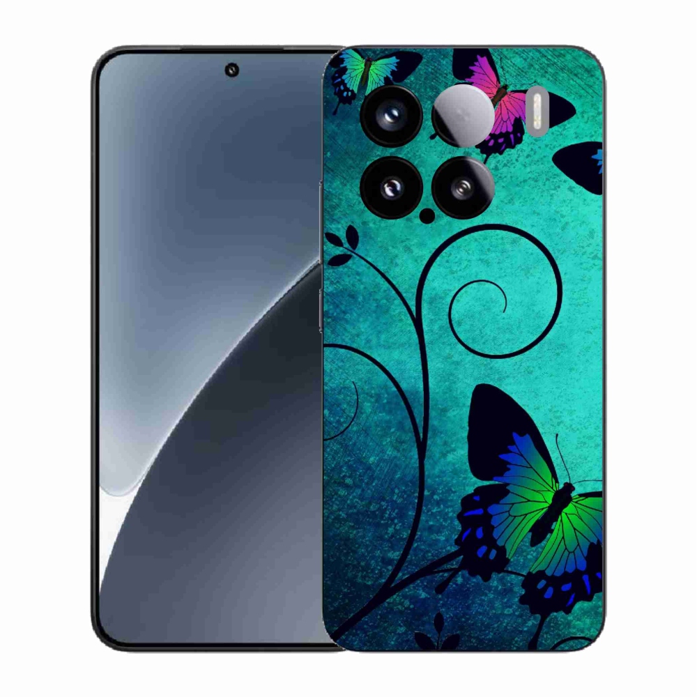 Gélový kryt mmCase na Xiaomi 15 - farební motýle
