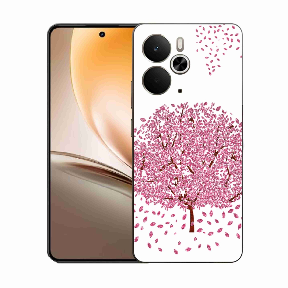 Gélový kryt mmCase na Realme 14 5G - kreslený strom s listami