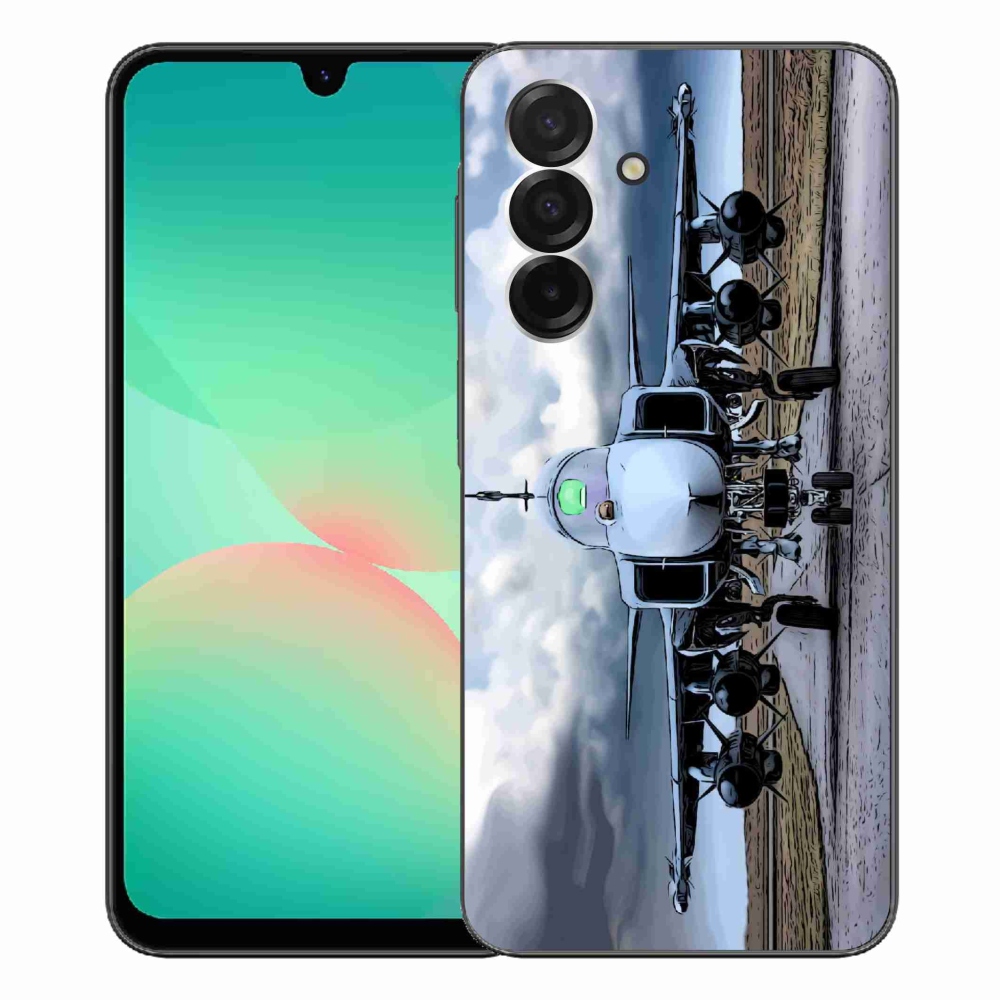 Gélový kryt mmCase na Samsung Galaxy A26 5G - vojenské lietadlo