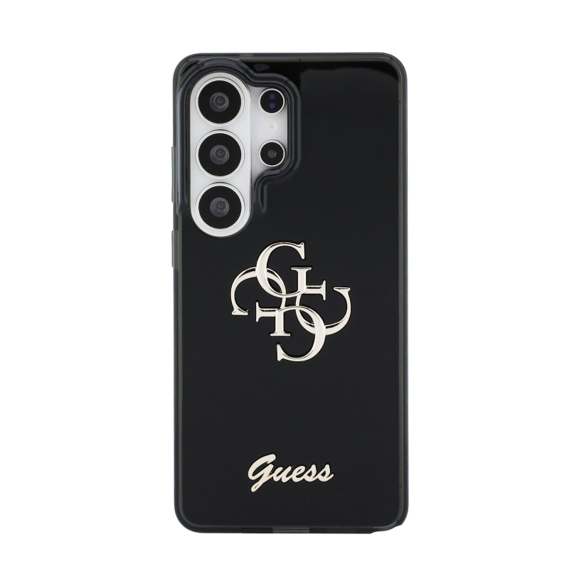 Guess IML 4G Script Metal Logo Zadný kryt pre Samsung Galaxy 26 Ultra Black