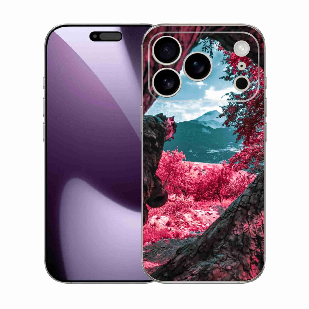 Gélový kryt mmCase na iPhone 17 Pro - výhľad na hory