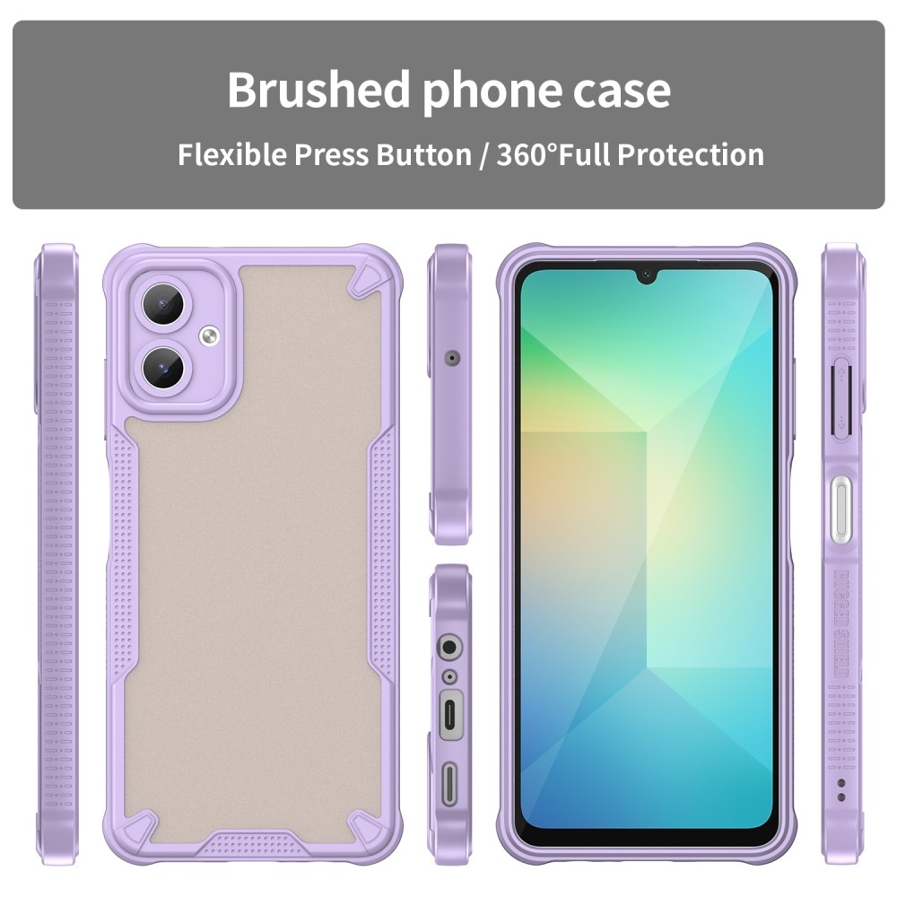 Frosted odolný kryt na Samsung Galaxy A06 4G - fialový