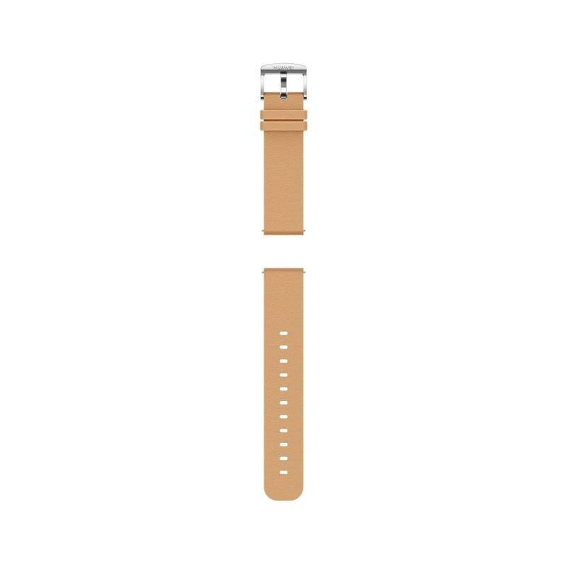 Huawei Originálny Kožený Remienok pre Watch GT/GT2 42mm Khaki