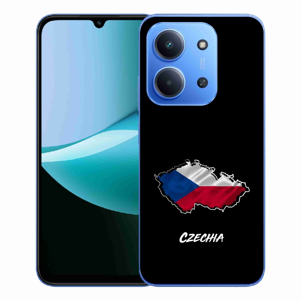 Gélový kryt mmCase na Xiaomi Redmi 15C 4G/5G (173mm) - Czechia čierne pozadie