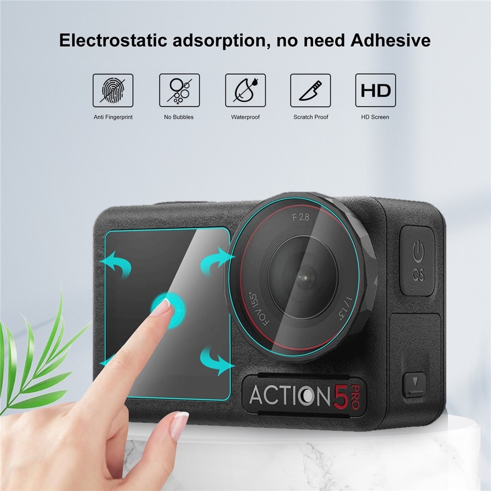 PULUZ sada tvrdených skiel pre DJI Osmo Action 5 Pro
