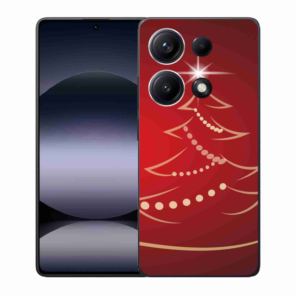 Gélový kryt mmCase na Xiaomi Redmi Note 14S - kreslený vianočný stromček