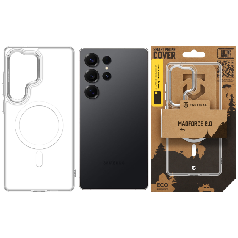 Tactical MagForce 2.0 – puzdro pre Samsung Galaxy S25 Ultra, strieborné