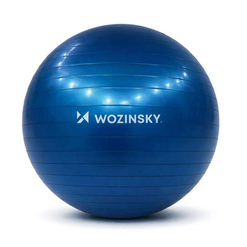 Cvičebná lopta Wozinsky WGB65BL, 65 cm, modrá