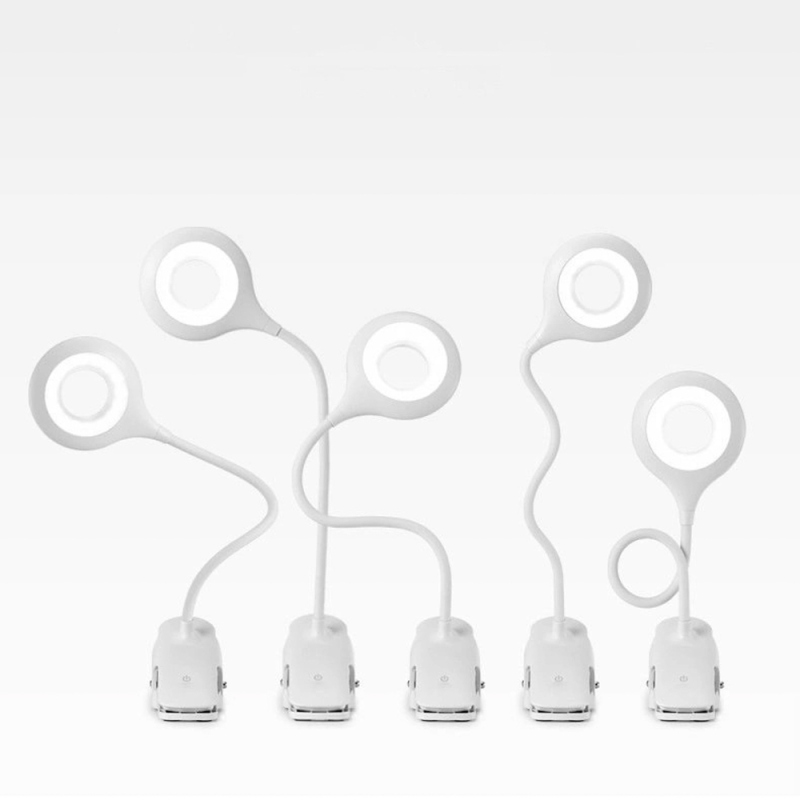 Bezdrôtová LED lampa na čítanie Mini Wozinsky s klipom + kábel USB-C – biela