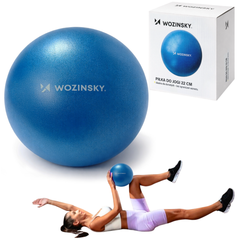 Rehabilitačná lopta Wozinsky WPDP-N22, 22 cm – modrá