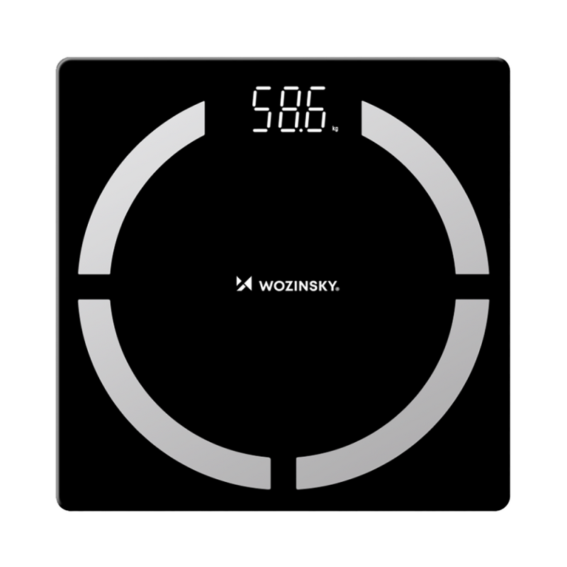 Inteligentná Bluetooth váha do kúpeľne Wozinsky WIWL-30 – čierna