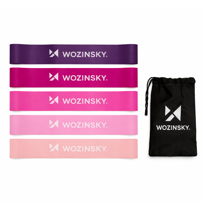 Wozinsky WGO-5A sada odporových gumičiek Mini Bands, 5 ks, TPE, bez latexu