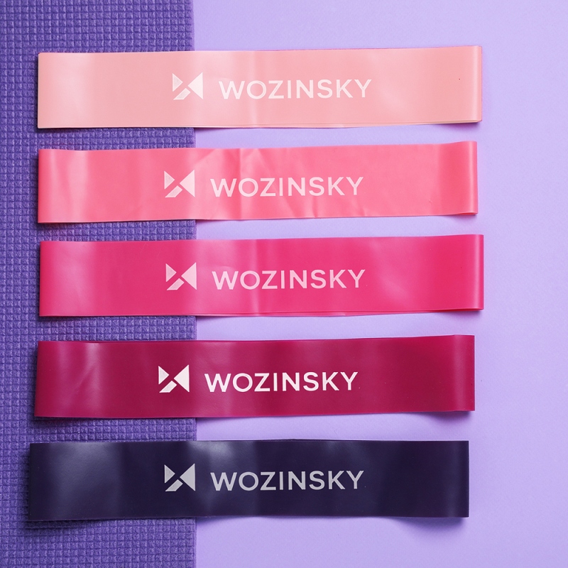 Wozinsky WGO-5A sada odporových gumičiek Mini Bands, 5 ks, TPE, bez latexu
