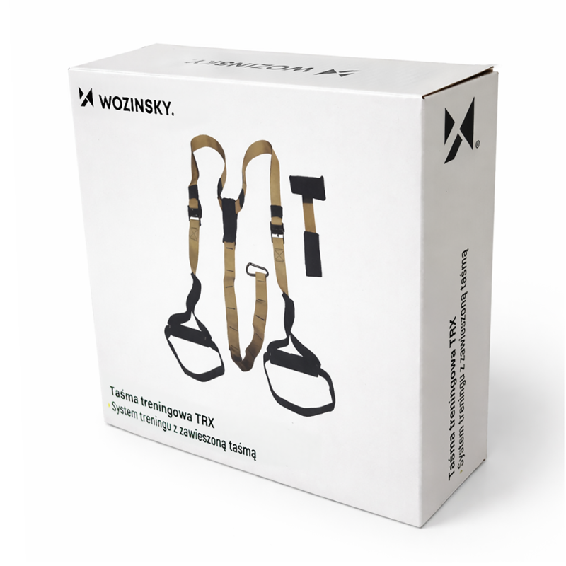 Cvičebné pásy TRX Wozinsky WSTR-01 – khaki
