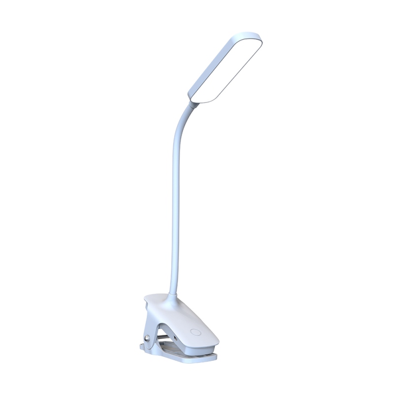 Wozinsky VT-02 Mini LED lampa na čítanie s klipom a káblom USB-C, 80 cm – biela