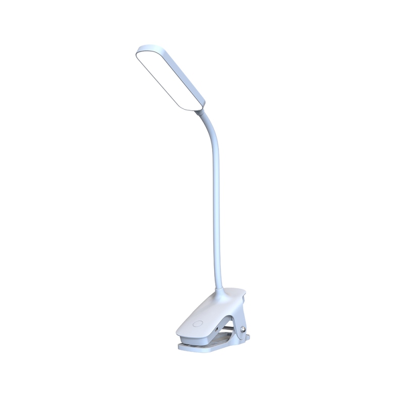 Wozinsky VT-02 Mini LED lampa na čítanie s klipom a káblom USB-C, 80 cm – biela