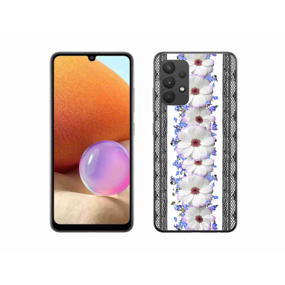 Gélový kryt mmCase na Samsung Galaxy A32 4G - kvety 8