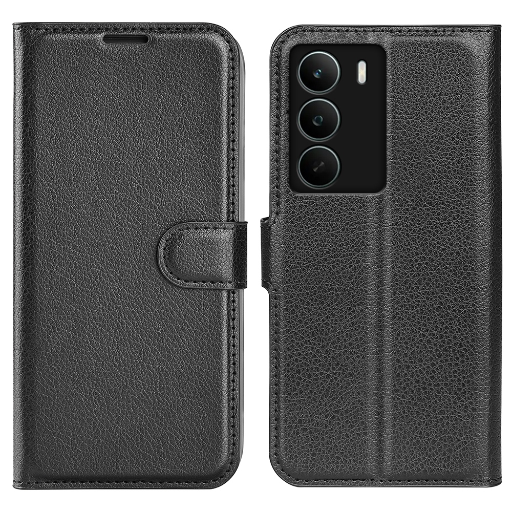 Litchi knižkové puzdro na Realme C71 - čierne