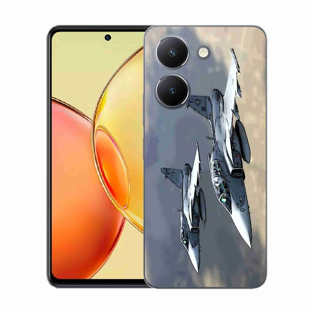 Gélový kryt mmCase na Vivo Y36 - stíhačky
