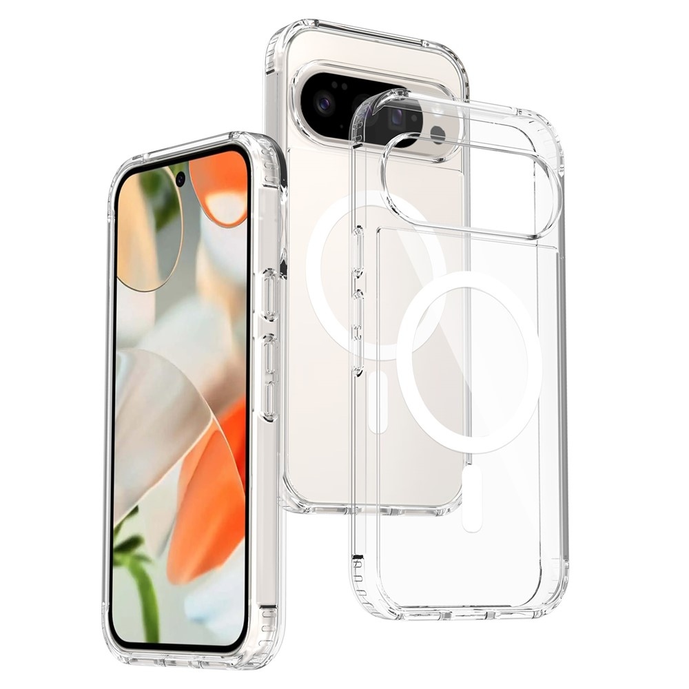 Acryle gélový obal s pevným chrbtom a MagSafe na Google Pixel 10 Pro/Pixel 10 - priehľadný