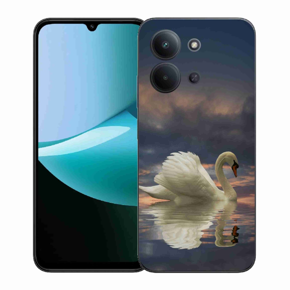 Gélový kryt mmCase na Xiaomi Redmi 15C 4G (171mm)/Poco C85 4G (171mm) - labuť