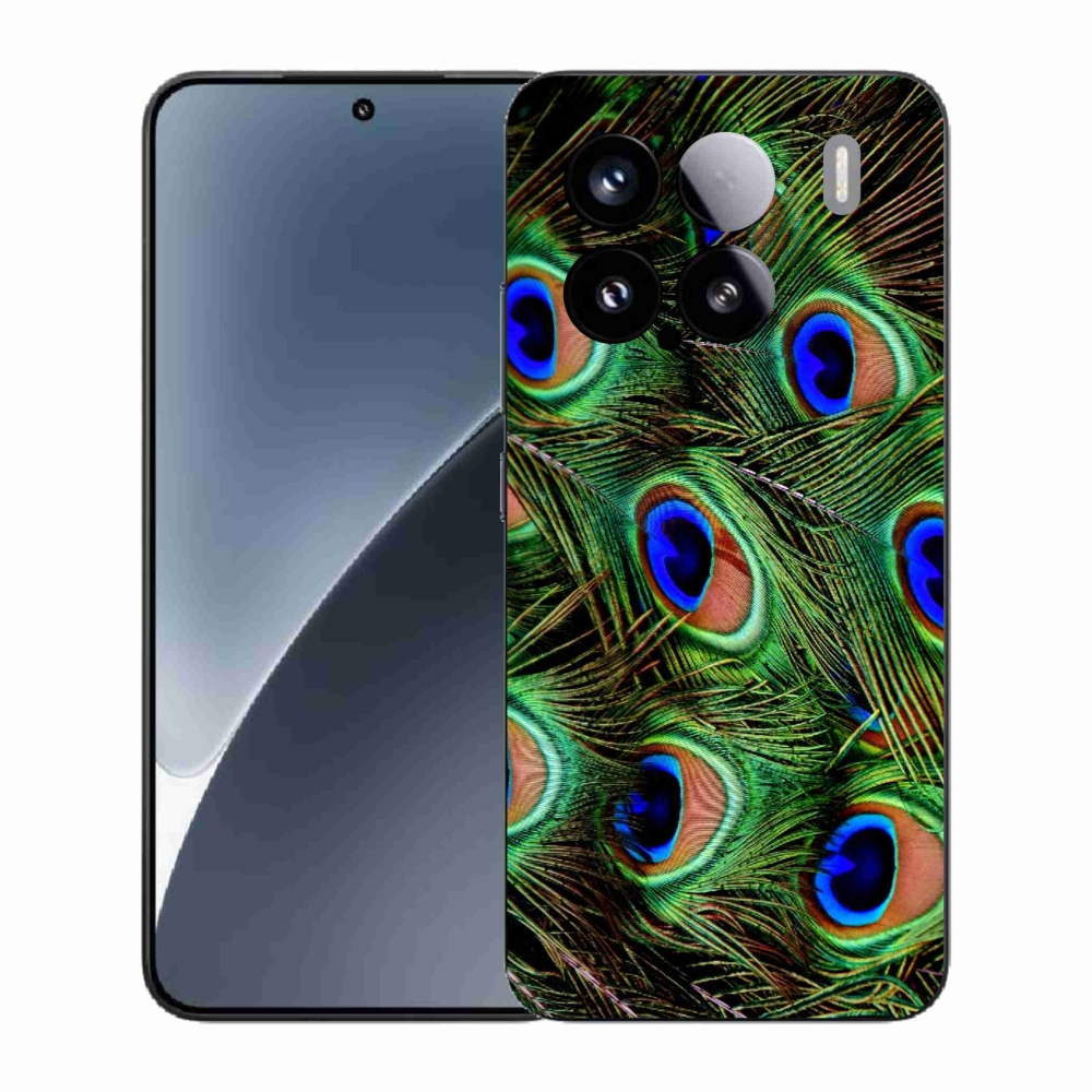 Gélový kryt mmCase na Xiaomi 15 - pávie perie