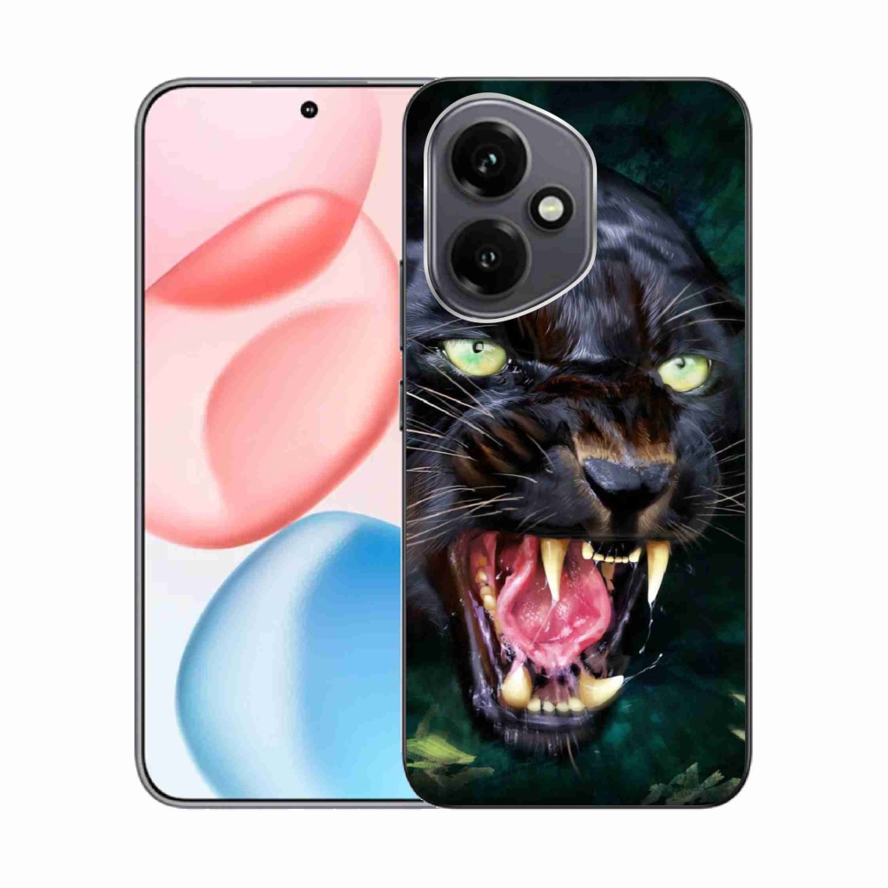 Gélový kryt mmCase na Honor 400 - rozzúrený čierny panter