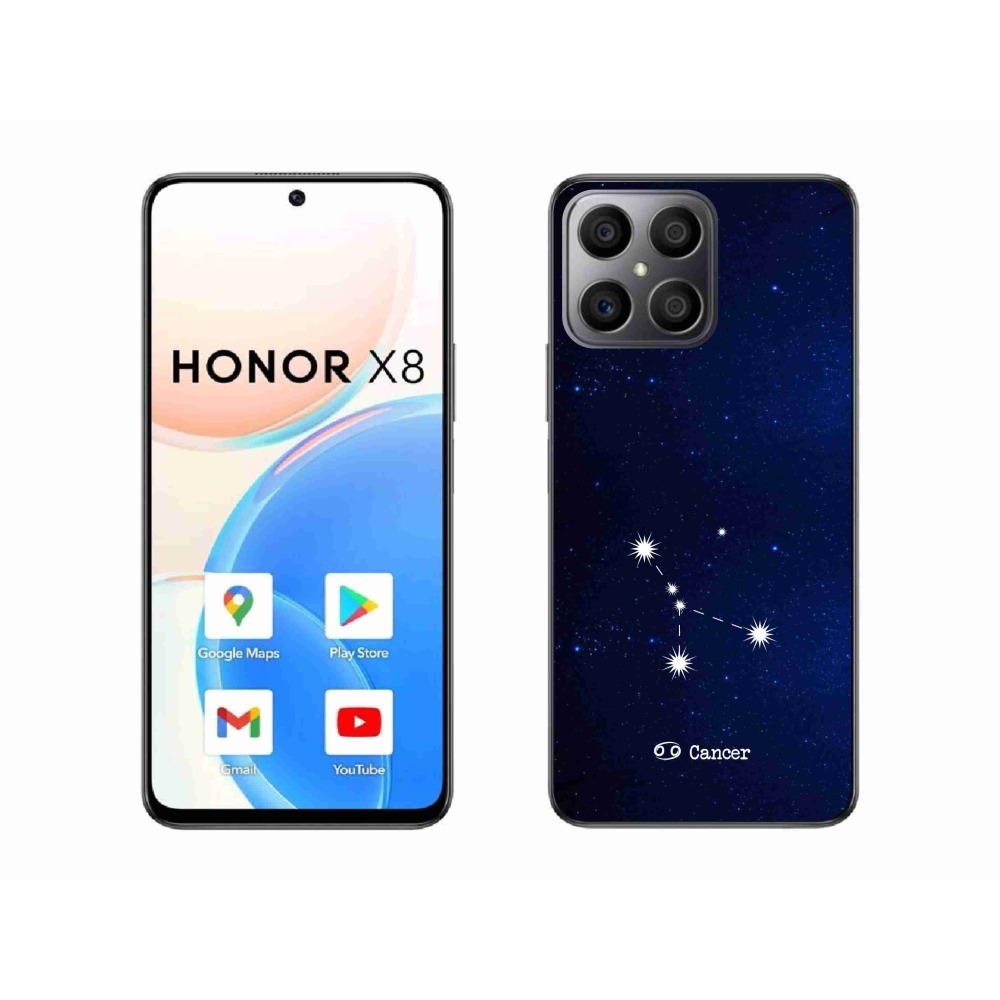 Gélový kryt mmCase na Honor X8 4G - súhvezdie Raka