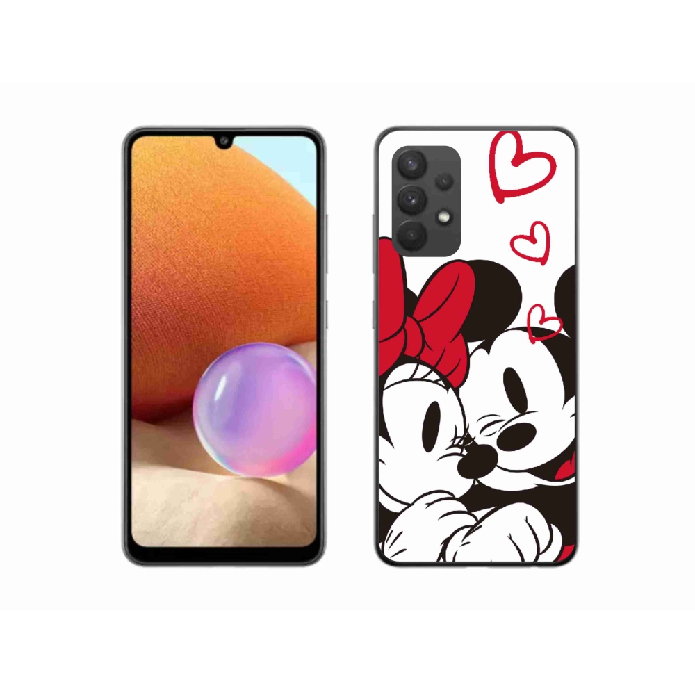 Gelový kryt mmCase na Samsung Galaxy A32 4G - minnie a mickey