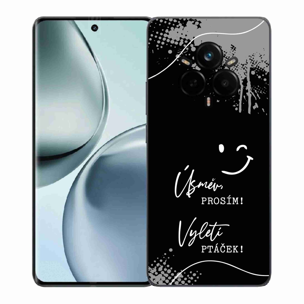 Gélový kryt mmCase na Realme 14 Pro 5G - vtipný text 4 čierne pozadie