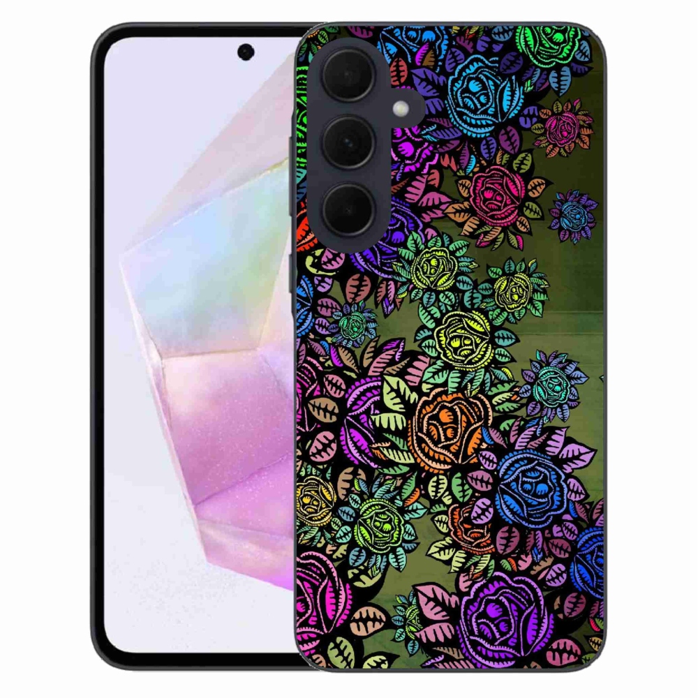 Gélový kryt mmCase na Samsung Galaxy A35 5G - kvety 6