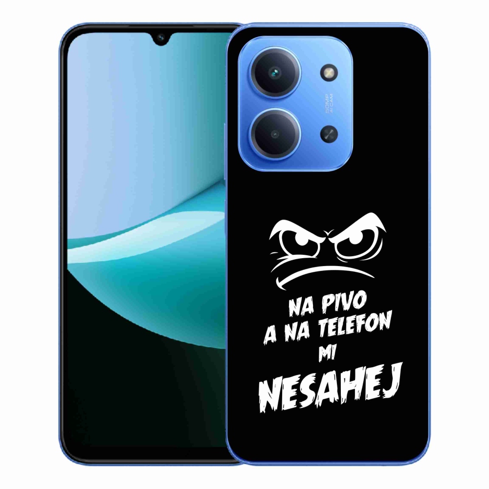 Gélový kryt mmCase na Xiaomi Redmi 15C 4G/5G (173mm) - pivný motív 2 čierne pozadie