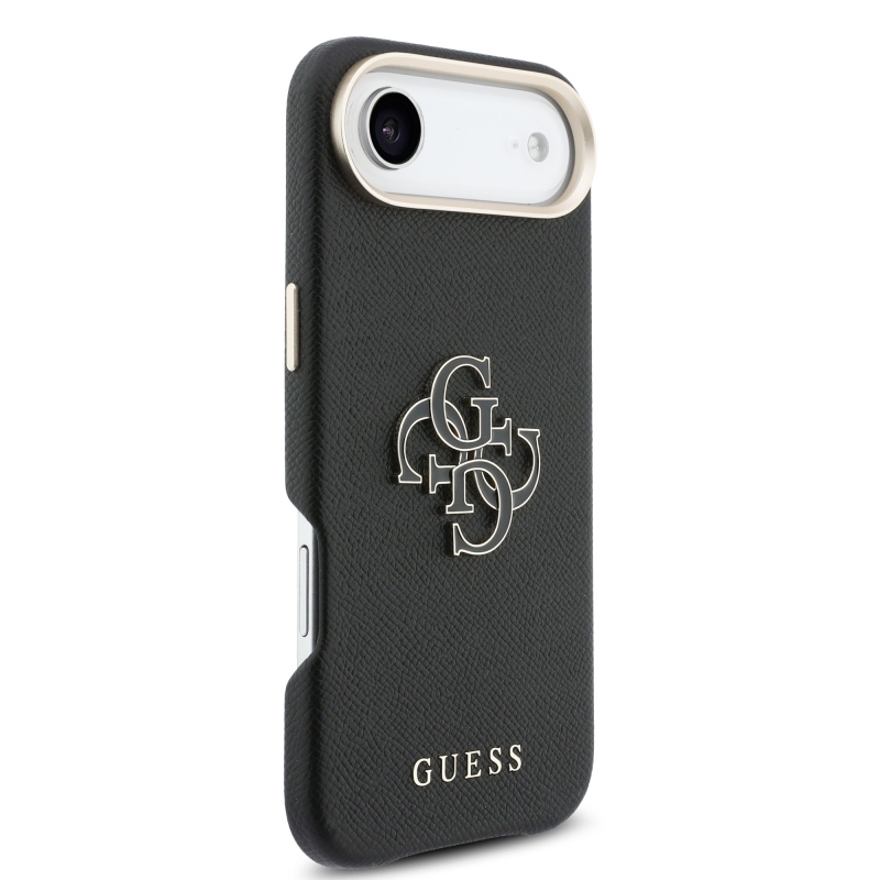 Zadný kryt s logom Guess PU Resin pre iPhone Air Black