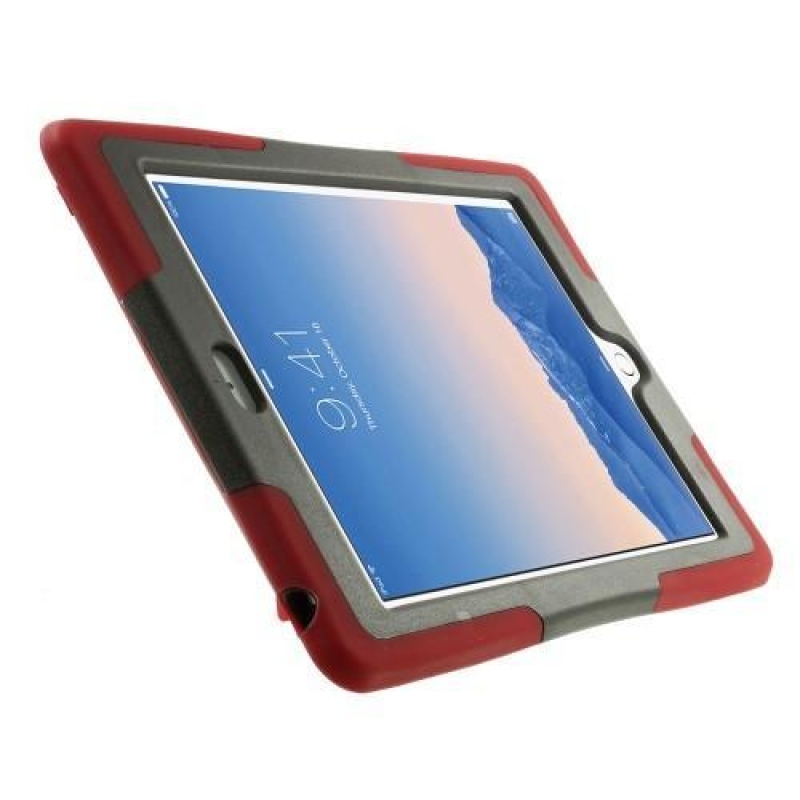 Hybridný odolný obal na iPad Air 2 - červený