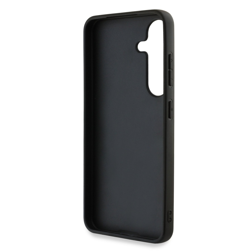 Guess PU 4G Metal Logo Zadný Kryt pre Samsung Galaxy S25 Grey