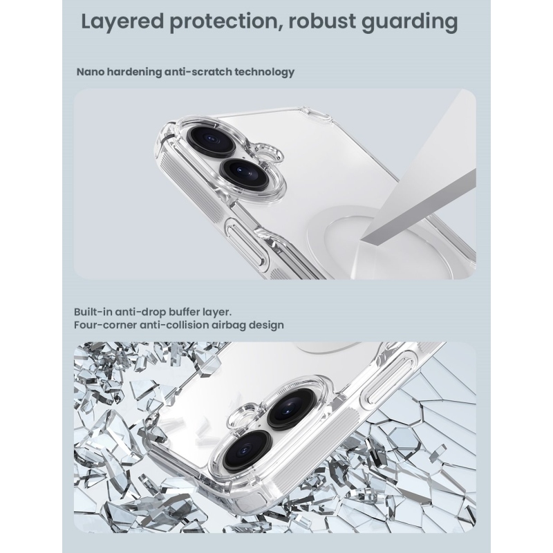 Nillkin Nature TPU PRO Magnetický kryt pre Apple iPhone 17 Transparent