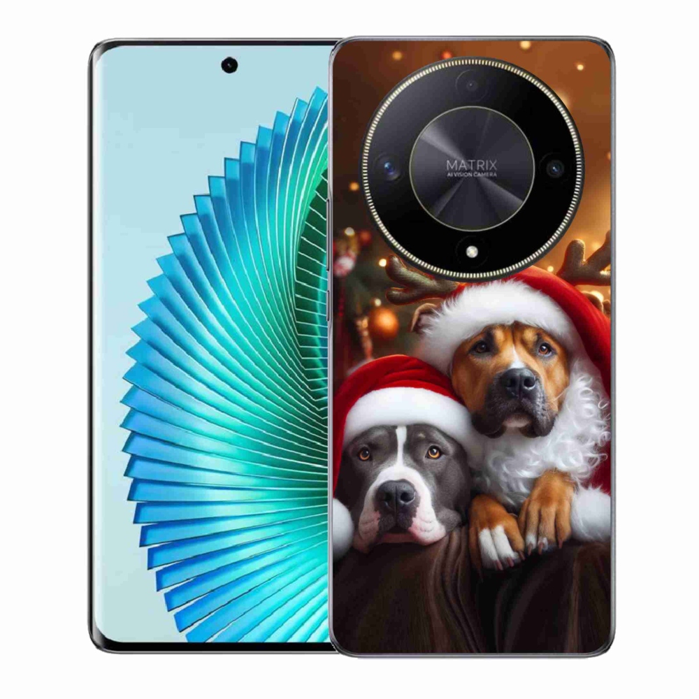 Gélový kryt mmCase na Honor Magic 6 Lite 5G - vianočné psy