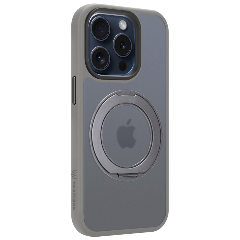 Tactical MagForce Hyperstand – puzdro pre Apple iPhone 15 Pro, svetlošedé