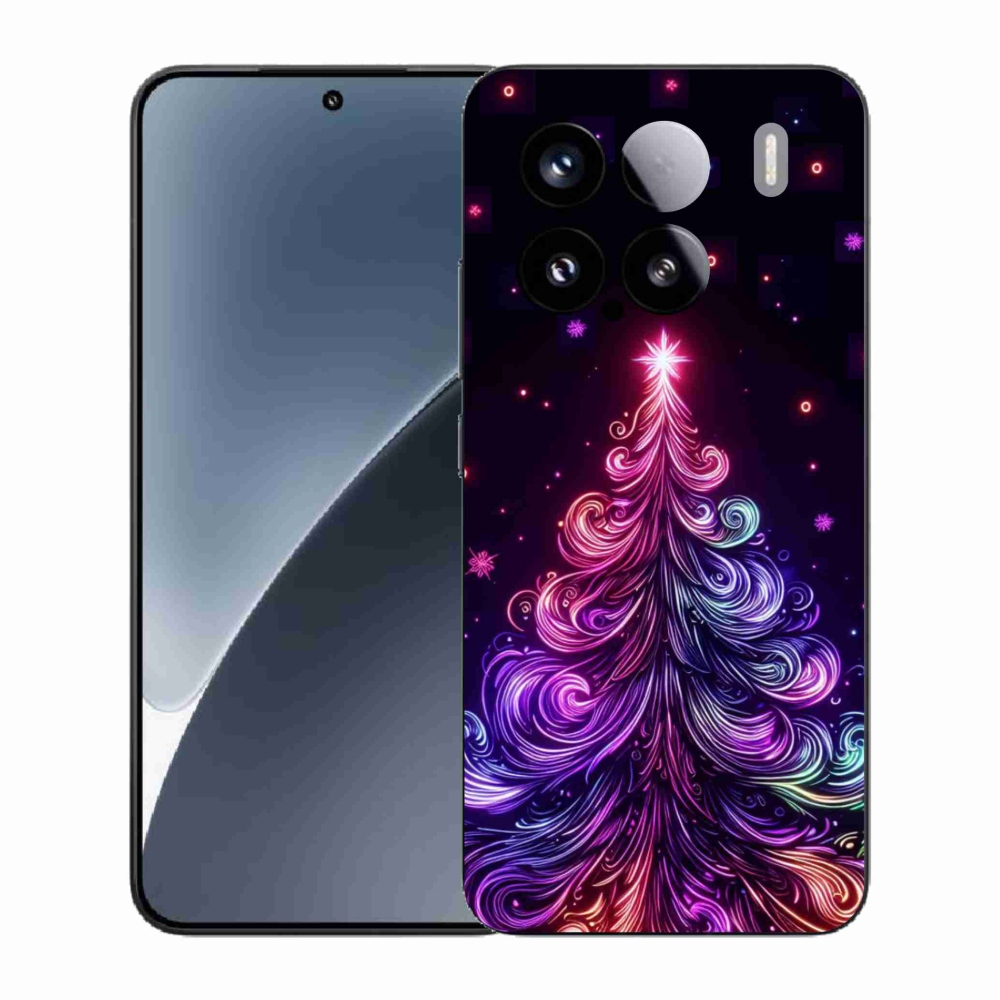 Gélový kryt mmCase na Xiaomi 15 - neónový vianočný stromček 1