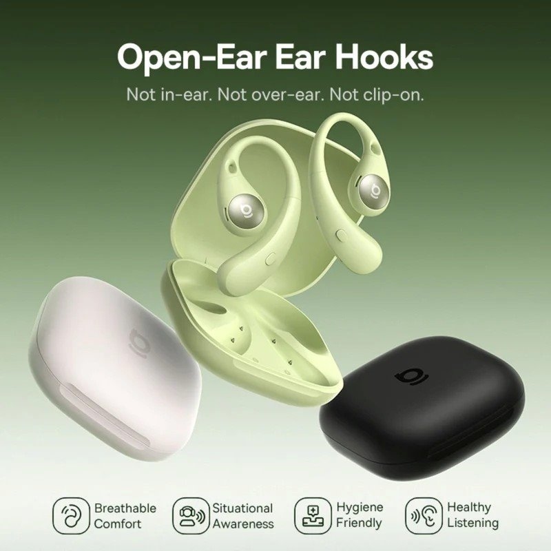 Bezdrôtové slúchadlá Baseus Bass BF1 Pro Eli Sport 2 v farbe Natural Green