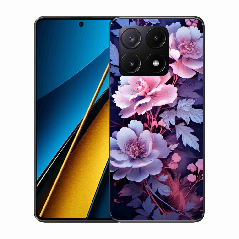 Gélový kryt mmCase na Xiaomi Poco X6 Pro 5G - kvety 11