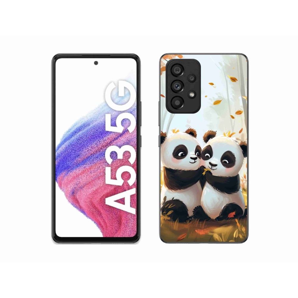 Gélový kryt mmCase na Samsung Galaxy A53 5G - pandy